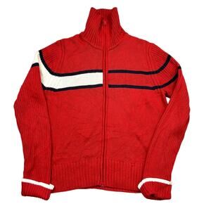 Vintage Tommy Hilfiger knit zip up sweater size XL